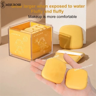 Miss Rose Xunfuji Butter Powder Puff Set Bông Phấn đệm Không Khí Khô Và ướt Ngâm Trong Nước để Phóng To Guojia Girl Makeup Sponge Beauty Egg