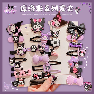 Sanrio Kẹp Tóc Cho Bé Dễ Thương Kuromi Kẹp Tóc Trẻ Em Gãy Kẹp Tóc Bé Gái bb Kẹp Ngọt Bên Nổ Kẹp Mũ Đội Đầu K10