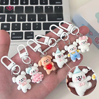 Hwetr Hoạt Hình Đáng Yêu Chó Con Móc Khóa Chó Dễ Thương Kawaii Móc Chìa Khóa Bé Gái Túi Mặt Dây Chuyền Ba Lô Trang Trí Quà Tặng Mới