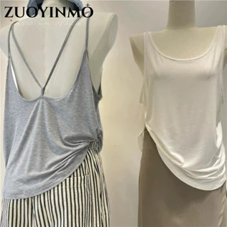 Zuoyinmo2024 Áo vest thời trang không tay cỡ lớn gợi cảm mới dành cho nữ