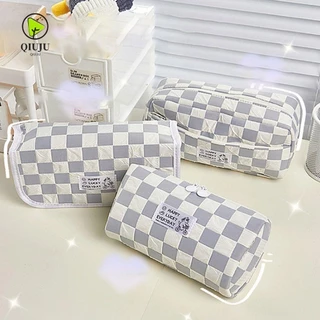 Bút Chì QIUJU, Túi Đựng Bút Kiểu Chó Dung Tích Lớn, Kawaii Cotton Lớn Đồ Dùng Học Tập Hộp Văn Phòng Phẩm Trẻ Em Học Sinh