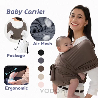 Bé Carrier Tập Đi Du Lịch Công Thái Học Sơ Sinh Carrier Quấn Co Giãn Thoáng Khí Dễ Mặc Lưới Không Khí Nhẹ 5022