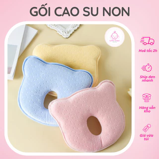 Gối Định Hình Bằng Cao Su Non Hình Gấu Cho Bé