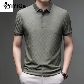 Menswear Áo Sơ Mi POLO Nam Mùa Hè Áo Thun Tay Ngắn Mỏng Cổ Ve Áo Thoáng Khí HKRK