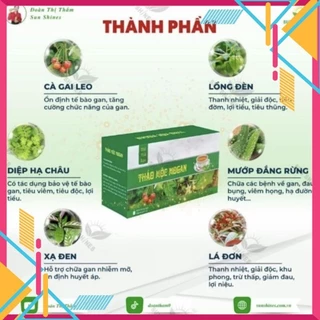 trà thảo mộc mát gan,giảm mỡ máu,thanh nhiệt giải độc mogan - HBshop96