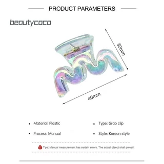 [Beautycoco] Kẹp Tóc Ins Laser Giả Tưởng Nhỏ Vuốt Tóc Siêu Bất Tử Tính Khí Cô Gái Nổ Kẹp
