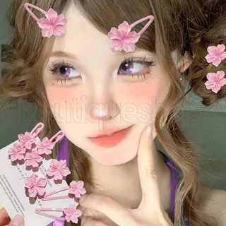 [Đặc sắc] Kẹp tóc Sakura hồng - Mũ đội đầu Sweet Girls - Kẹp mỏ vịt Hàn Quốc - BB Barrettes - Siêu bất tử, thanh lịch, xu hướng - Kẹp tóc nhỏ đáng yêu - Phụ kiện tóc