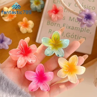 Fantastic789 Nóng Mùa Hè Hawaii Nhỏ Plumeria Hoa Tóc Bện Kẹp Nữ Cô Gái Kỳ Nghỉ Tóc Vuốt Kẹp Tóc Kẹp Tóc