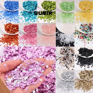 2000 Chiếc 4 Mm Tròn Paillettes Paillette DIY Trang Sức Thời Trang Cưới Tôn Dáng Tròn Sáng Bóng Mặt Hạt