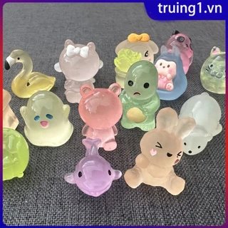 Đồ chơi động vật mini trong túi mù Đồ trang trí nhỏ Đèn ngủ cho trẻ em Chuyến tham quan ban đêm Tượng động vật phát sáng thú vị Mô hình thu nhỏ Đồ chơi phát sáng Đèn ngủ Truing1