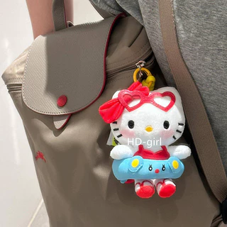 Cartoon Swimming Ring Kitty Pendant Plush Doll Cute Doll and Bag Pendant Keychain Gift Dopamine hQ3l