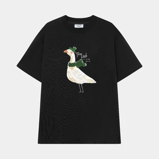 (HOT) Áo Thun Nam Nữ Teelab Local Brand Chất liệu Cotton Form Oversize Goose on Animal Planet Tshirt TS229