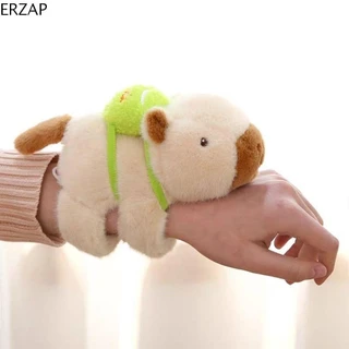 Dòng vòng tay ERZAP, Mô phỏng phong cách cổ tay Vòng đeo tay búp bê sang trọng, Động vật nhồi bông có thể xoay được Capybara Chuột lang Capybara Dây đeo cổ tay sang trọng Trang trí nội thất