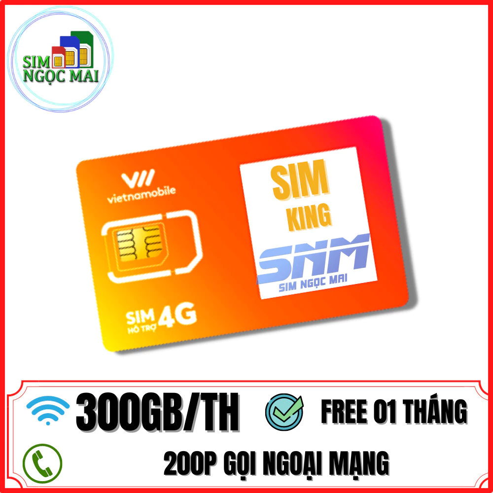 Sim 4G Vietnamobile siêu thánh úp - trọn đời - 6gb/ngày - 180gb /tháng - miễn phí gọi - SIM NGỌC MAI