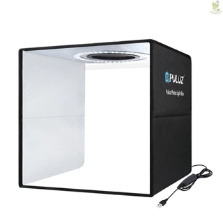 Hộp đèn PULUZ Mini Photo Studio Light Box với 6 màu Phông nền Bộ lều chụp ảnh 80 chiếc Đèn LED Phòng chiếu sáng chụp ảnh có thể gập lại [24NEW]