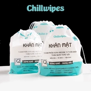 Khăn Chillwipes gói 80 Khăn, Khăn Đa Năng, Khăn Giấy Đa Năng, Khăn Mặt Khô, Khăn Lau Mặt Dùng 1 Lần, Giấy Lau Mặt Khô