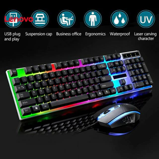 1 Bộ Bàn Phím PC Nhẹ Cho Máy Tính Để Bàn Trải Nghiệm Chơi Game Thoáng Mát 1600dpi Chuột Chuột Tuổi Thọ Cao