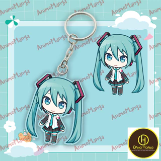 Móc Khóa Hatsune Miku Chibi Chất Liệu Acrylic Treo Cặp Sách Làm Qùa Tặng_ĐH