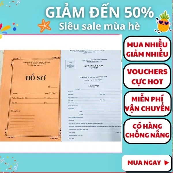 Hồ sơ xin việc làm loại thông dụng - Bộ hồ sơ xin việc làm đầy đủ giấy tờ, Nguyễn Thùy Store