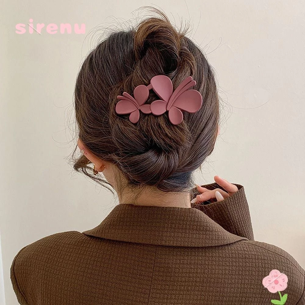 Sirenu Bướm Cá Sigator Kẹp Tóc, Mờ Không Uốn Cong Cá Sấu Barrettes, Tạo Kiểu Tóc Tiện Lợi Phong Cách Pháp Vịt Hóa Đơn Kẹp Tóc Nữ Cô Gái