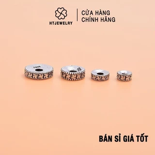 [GIÁ SỈ] Bạc S925: Chặn bạc họa tiết chữ vạn HTJEWELRY PH360