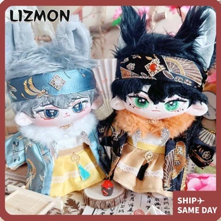 Quần áo búp bê Cotton LIZMON, Quà tặng thời trang cho bé gái Váy phong cách Trung Quốc, 2 màu chất lượng cao Phụ kiện búp bê DIY Phụ kiện búp bê
