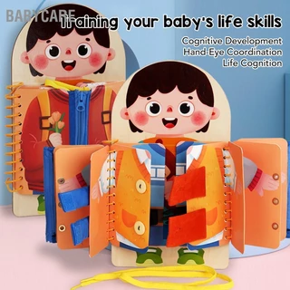 Babycare Bảng học cách mặc quần áo tập sớm bằng gỗ thực hành kỹ năng sống cơ bản trang phục đa chức