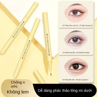 0,01mm Bút kẻ mắt rất mịn Chống thấm nước Chống mồ hôi Không nhòe Bút kẻ mắt dạng lỏng Tranh lâu trôi Lông mi dưới Bút phấn mắt Người mới bắt đầu