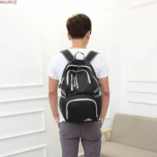 Túi đựng rác ngoài trời có thể gập lại MAURICE, Ba lô có thể đóng gói nhẹ bằng Nylon 28L, Ba lô đựng ba lô thể thao giải trí Ba lô dã ngoại