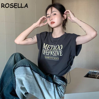 Rosella áo phông áo thun nữ croptop baby tee Hàn Phong phổ biến Fashion Đơn giản WTX2450LO7 20Z240513