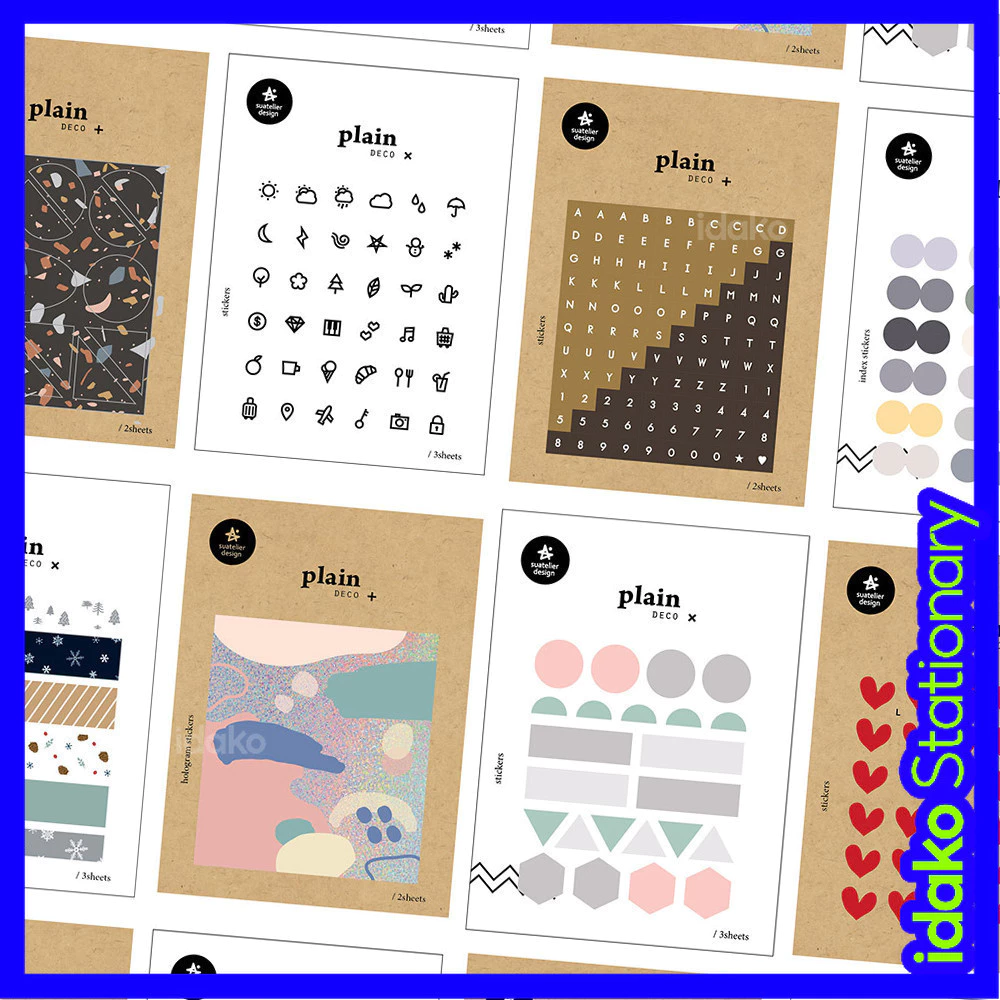 Idako Korea suatelier Dot Mark Sticker Sổ tay trang trí PET chống thấm nước ST1600