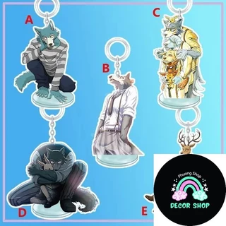 Móc khóa Anime Beastars Legoshi Louis Strap Keyring Dual-purpose Phụ kiện trang trí túi xách Balo