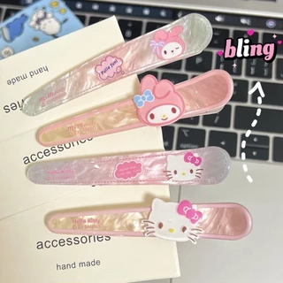 2 Cái / bộ Sanrio Anime Kuromi Giai Điệu Cinnamoroll Hello Kitty Cô Gái Kẹp Tóc Pin Trượt Kẹp Bộ Phụ Kiện Tóc Thời Trang