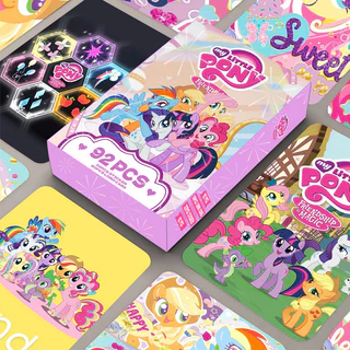 92 Cái / hộp 92pcs/box My Little Pony Friendship Is Magic Photocard Lomo Card Postcard Sticker