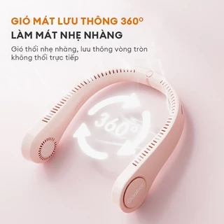 Quạt Đeo Cổ Gaabor FL03M-PK01A - Pin Sạc 1200mAh - Giải Nhiệt Ngày Nóng - Nhỏ Gọn