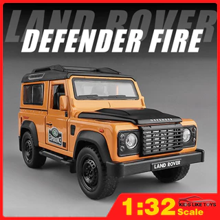 Klt 1: 32 Land Rover Defender Đồ chơi hợp kim kim kim loại Xe mô hình Diecast Xe cho bé trai Trẻ em Mô phỏng Âm thanh Hiệu ứng ánh sáng Quà tặng Sở thích Bộ sưu tập