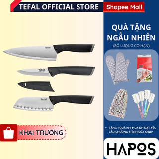 [XẢ] Bộ dao làm bếp bằng thép không gỉ sắt bén thiết kế thông minh Tefal Comfort cao cấp - HAPOS