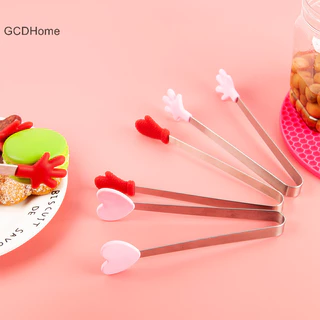 Gcdhome 1 Nhà Bếp Dễ Thương Silicone Thực Phẩm Kẹp Bánh Mì Thịt Nướng Kẹp Chịu Nhiệt Độ Cao Và Chống Cháy Silicon Kẹp HOT