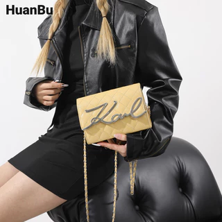 Túi đeo vai nữ Huan Bu thời trang mới giản dị cá tính đeo chéo đơn giản thời trang giản dị dung tích lớn túi vuông nhỏ