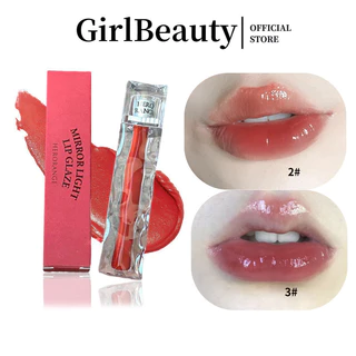 (Bán Buôn Sỉ) Son Kem bóng Herorange trong suốt lấp lánh dưỡng môi Căng Mọng Mirror Light Lip Glaze