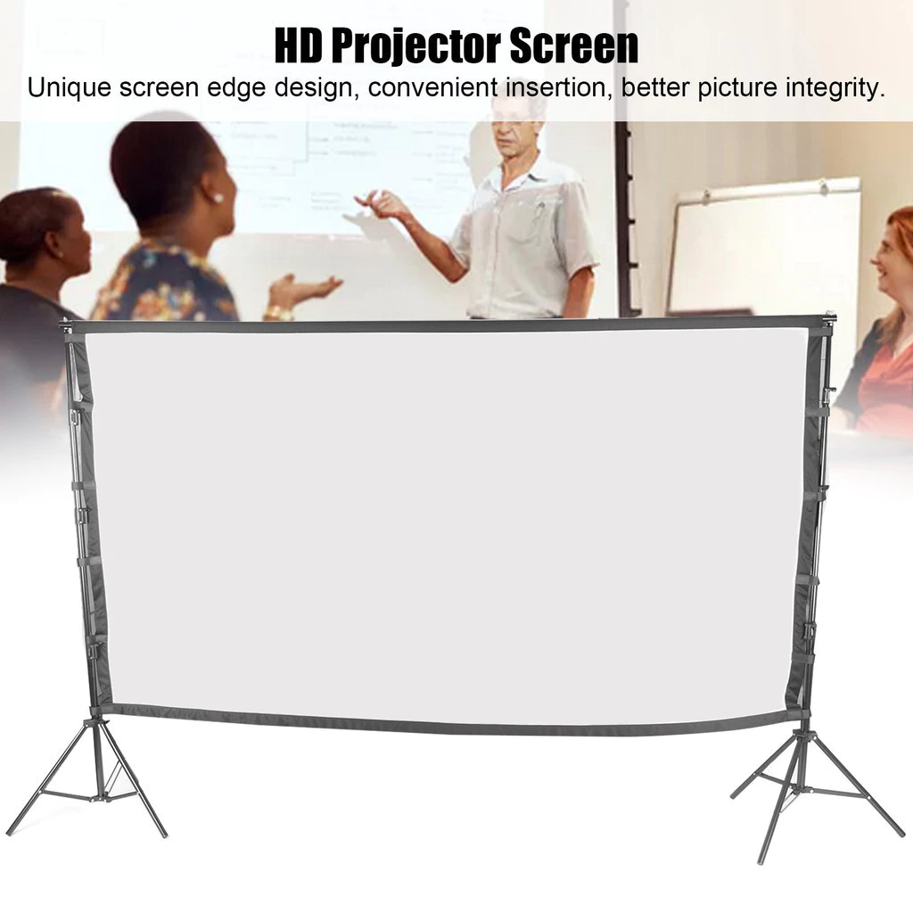 Frontline Màn Hình Máy Chiếu 120 Inch 16:9 Với Chân Đôi Cho Tiệc Gia Đình  Văn Phòng Lớp Học