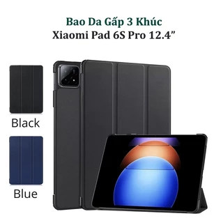 Bao da Máy tính bảng Xiaomi Pad 6S Pro 12.4" nam châm từ tính trang bị tính năng Smart Cover mitrun