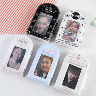 Ins Pink Cat Cat Reverse Snap Idol Album Album Ảnh Hộp Đựng Thẻ 3 Inch Lưu Trữ Sách