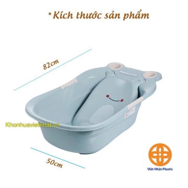 Chậu Tắm Ếch Mickey cao cấp cho bé có van thoát nước (kt 85*50*32cm)
