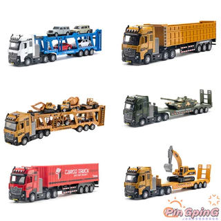 2024 HẤP DẪN!! Diecast Kỹ Thuật Xây Dựng Xe Vận Chuyển Đồ Chơi Xe Tải Tỉ Lệ 1: 50 Hợp Kim Xe Tải Mô Hình Đồ Trang Trí Với