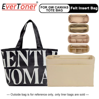 Túi lót nỉ EverToner cho GW CANVAS TOTE TÚI Sắp xếp Túi ví bên trong Shaper