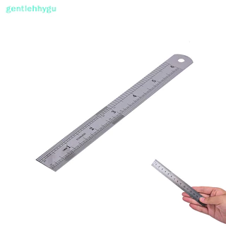 Gentgu 1PC Quy tắc hệ mét Công cụ đo hai mặt chính xác Thước kim loại 15cm VN