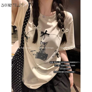 SOERVIMY áo phông áo thun nữ croptop baby tee Comfortable Fashion Phong cách xu hướng WCS24413MH