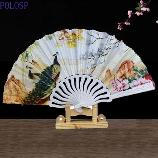 Quạt cầm tay POLOSP Peacock, Quạt gấp cổ thủ công phong cách Trung Quốc, Quạt thanh lịch Nghệ thuật hoa văn con công Trung Quốc Quạt khiêu vũ Quà tặng