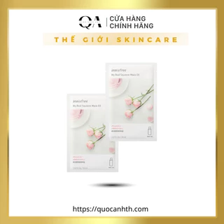 Mặt nạ giấy làm mềm da da từ hoa hồng Innisfree My Real Squeeze Mask - Rose 20ml